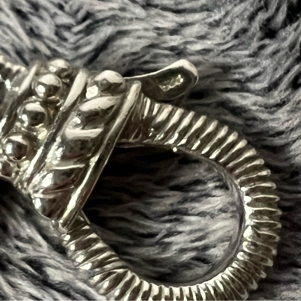 Judith Ripka Silver Link Chain Necklace 18in - Picture 4 of 7